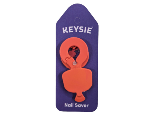 Bright Orange Keysie Nail Saving Tool Keyring
