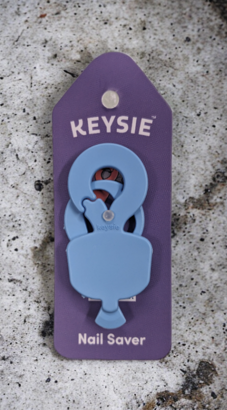 Pastel Blue Keysie Nail Saving Tool Keyring